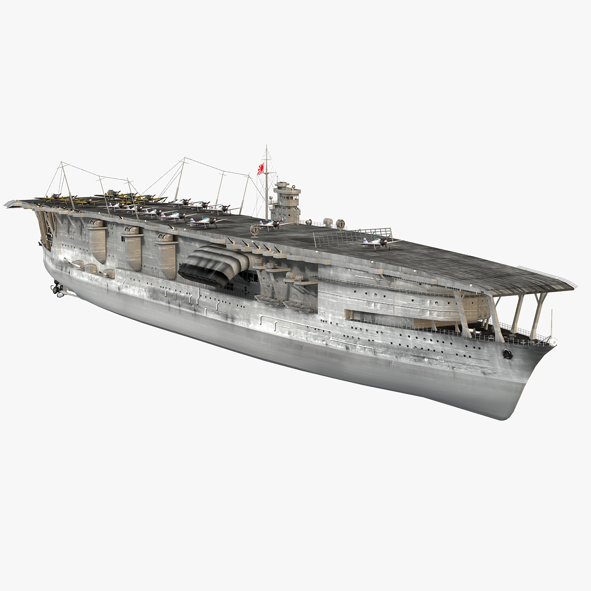 3d Japanese Akagi - Turbosquid 1227276