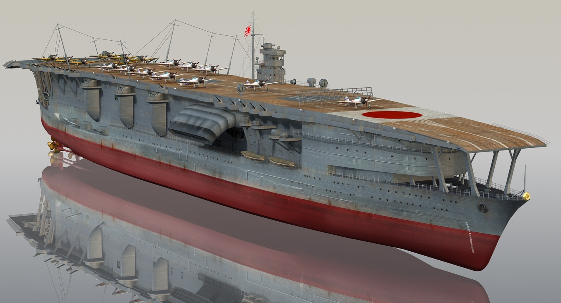 3D Japanese Akagi - TurboSquid 1227276