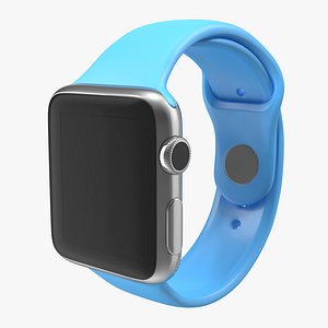 Apple Watch 38mm Fluoroelastomer Blue Sport Band
