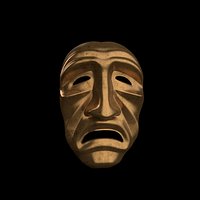 Scare old man mask