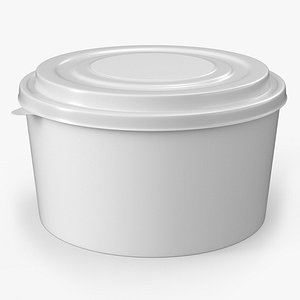 3D Food Container 01v PBR model