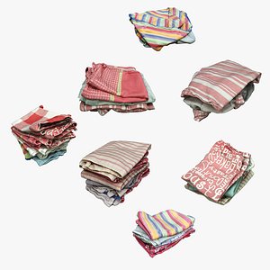 3D Clothes Collection 81 Kitchen Towels model