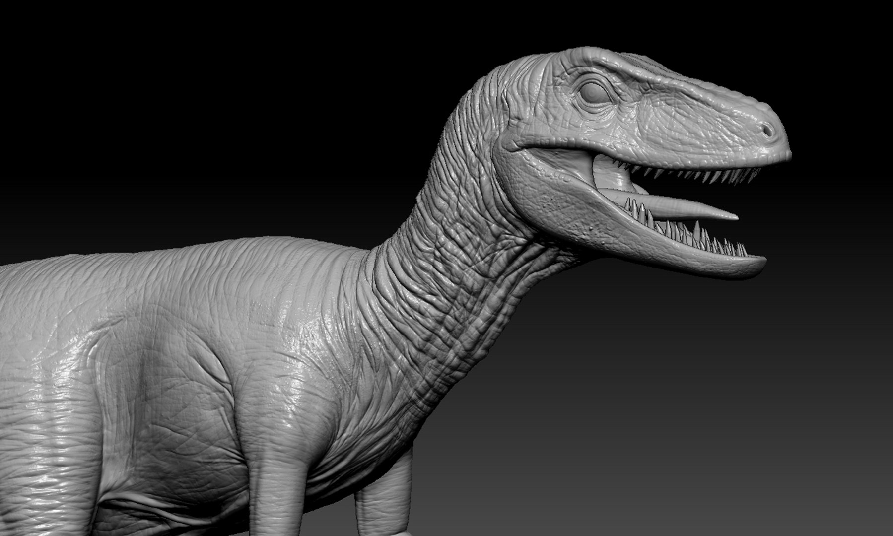 Velociraptor Zbrush Raptor 3d Obj
