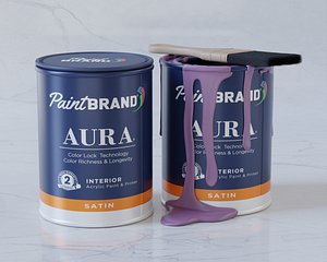 3D Paint Tin Packaging model
