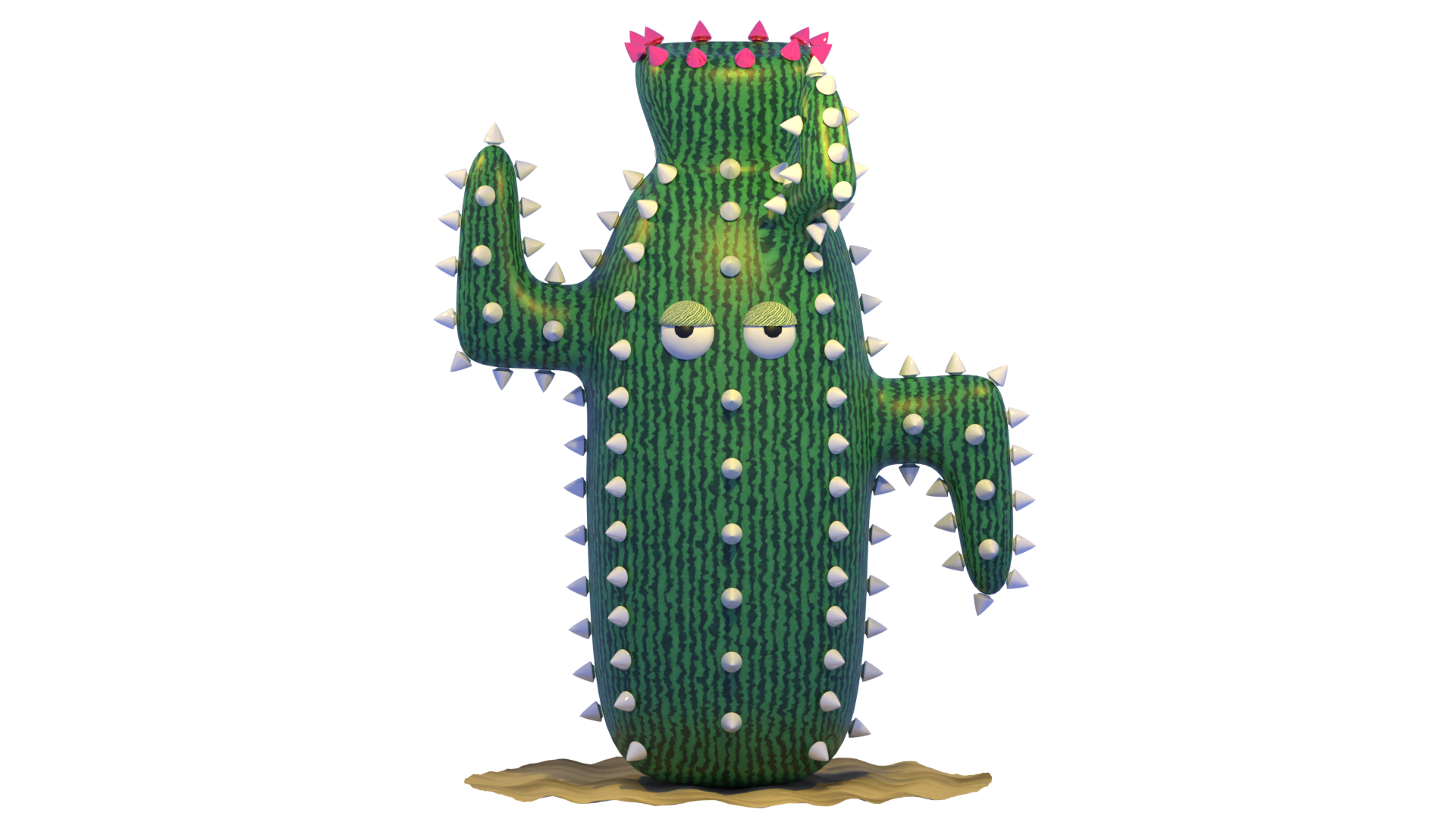 3D Cactus Character - TurboSquid 2142109