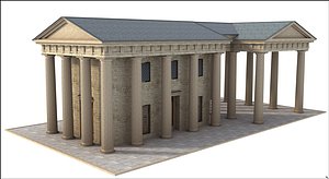 greek classi building 3D model