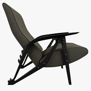 Zanotta CM Grey Armchair 3D model