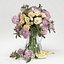 Hydrangeas and roses in a vase