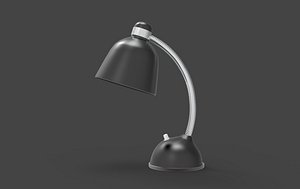 3D Black table lamp 3D model