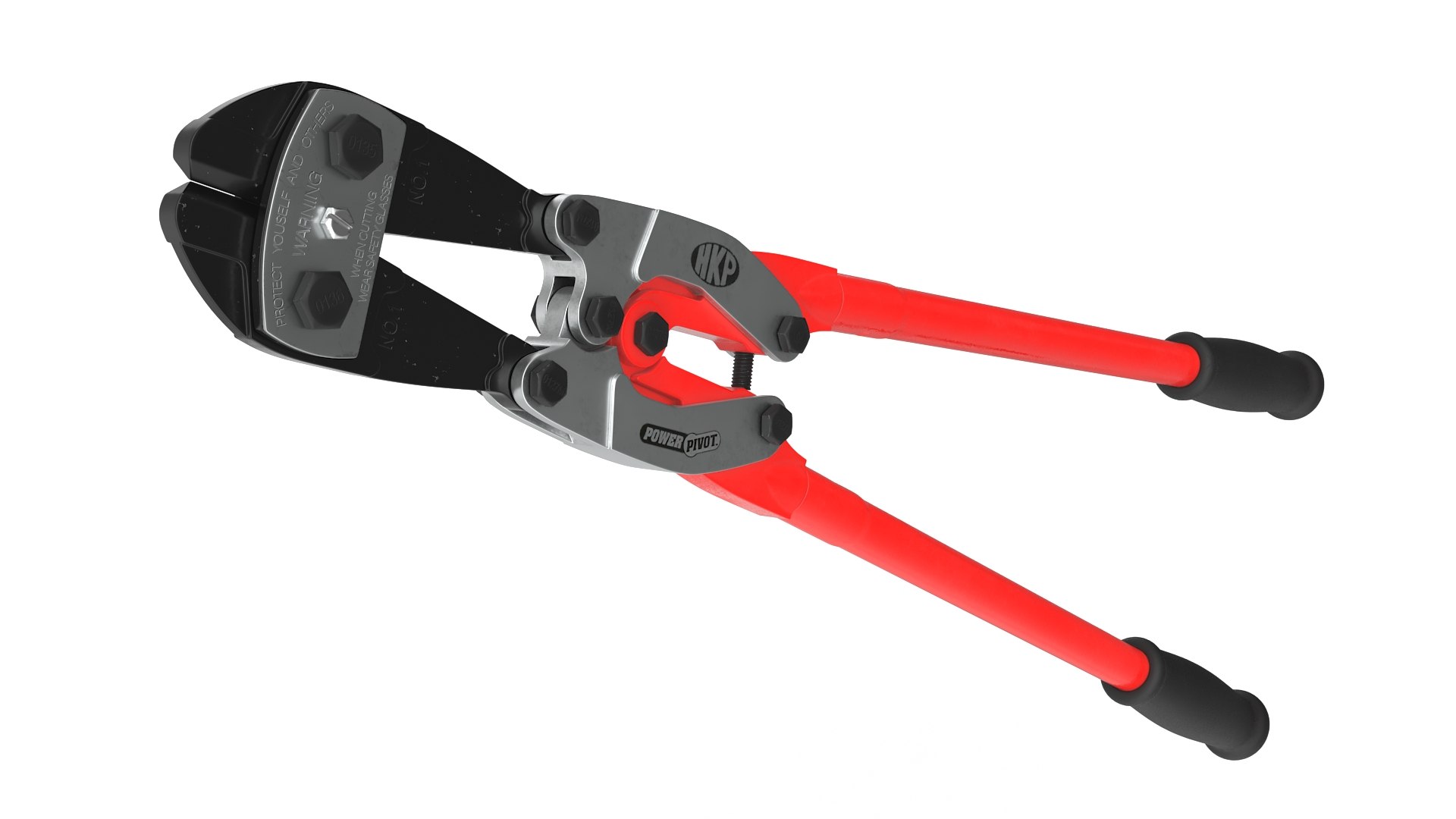 3D Industrial Bolt Cutter Tool Red Model - TurboSquid 2224895