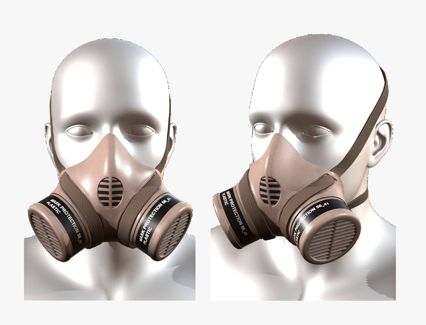Gas mask model - TurboSquid 1558833