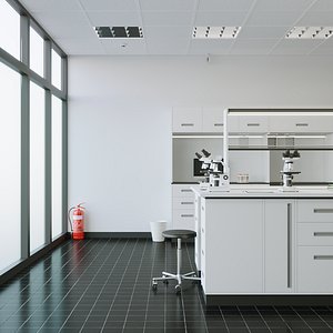 3D model Laboratory Photorealistic