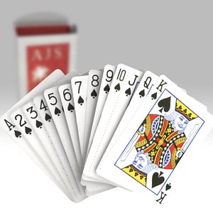 cards deck 3d model