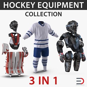 3D hockey equipment 5 model