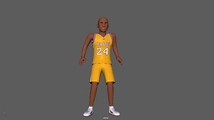3D model Basketball Screen Block Animation with Character