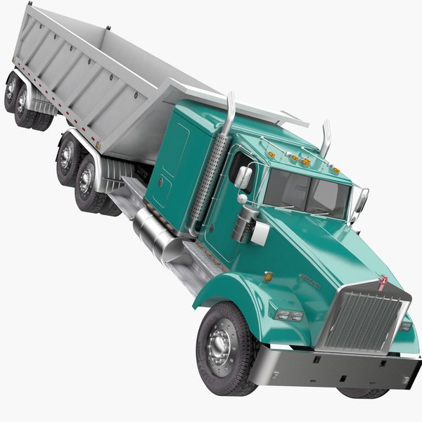 3D truck dump semi model