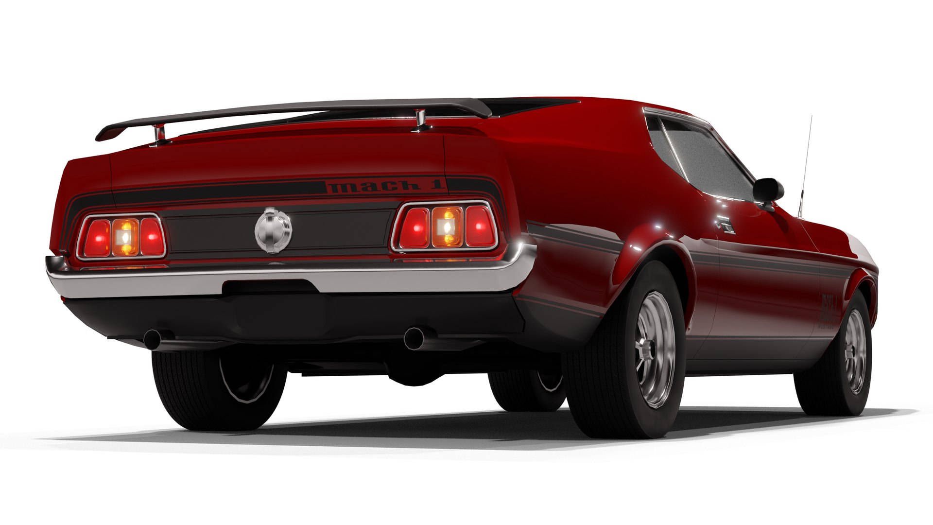 1971 Ford Mustang Mach 1 3D Model - TurboSquid 2025190