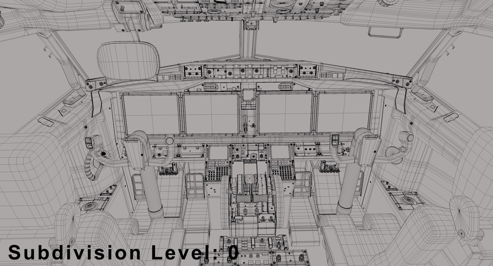 3D boeing 737 cockpit - TurboSquid 1242411