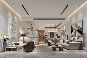 3D Collection of Modern living room - full furniture 45 model