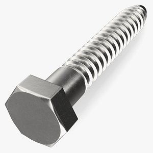 3D Lag Bolt model
