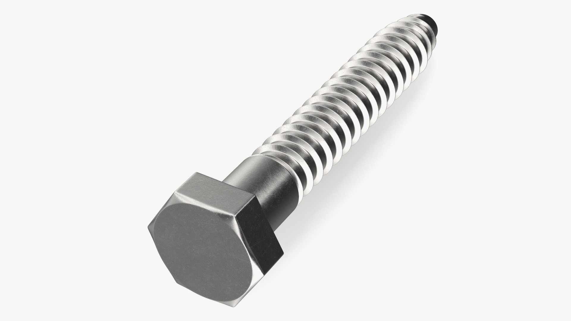 Lag Bolt 3D model preview