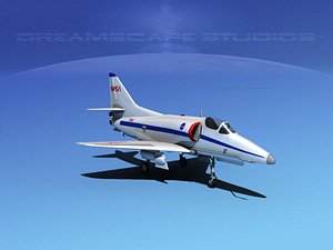 3d skyhawk douglas a-4 a-4d model