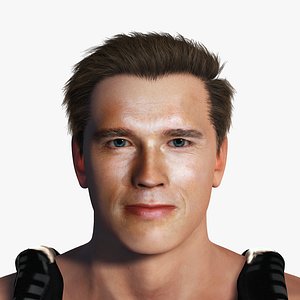 3D Arnold Schwarzenegger 3D Rigged model ready for animation model
