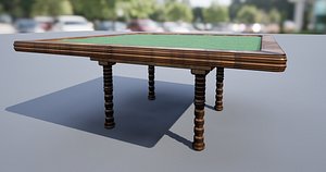 3D Poker Table model