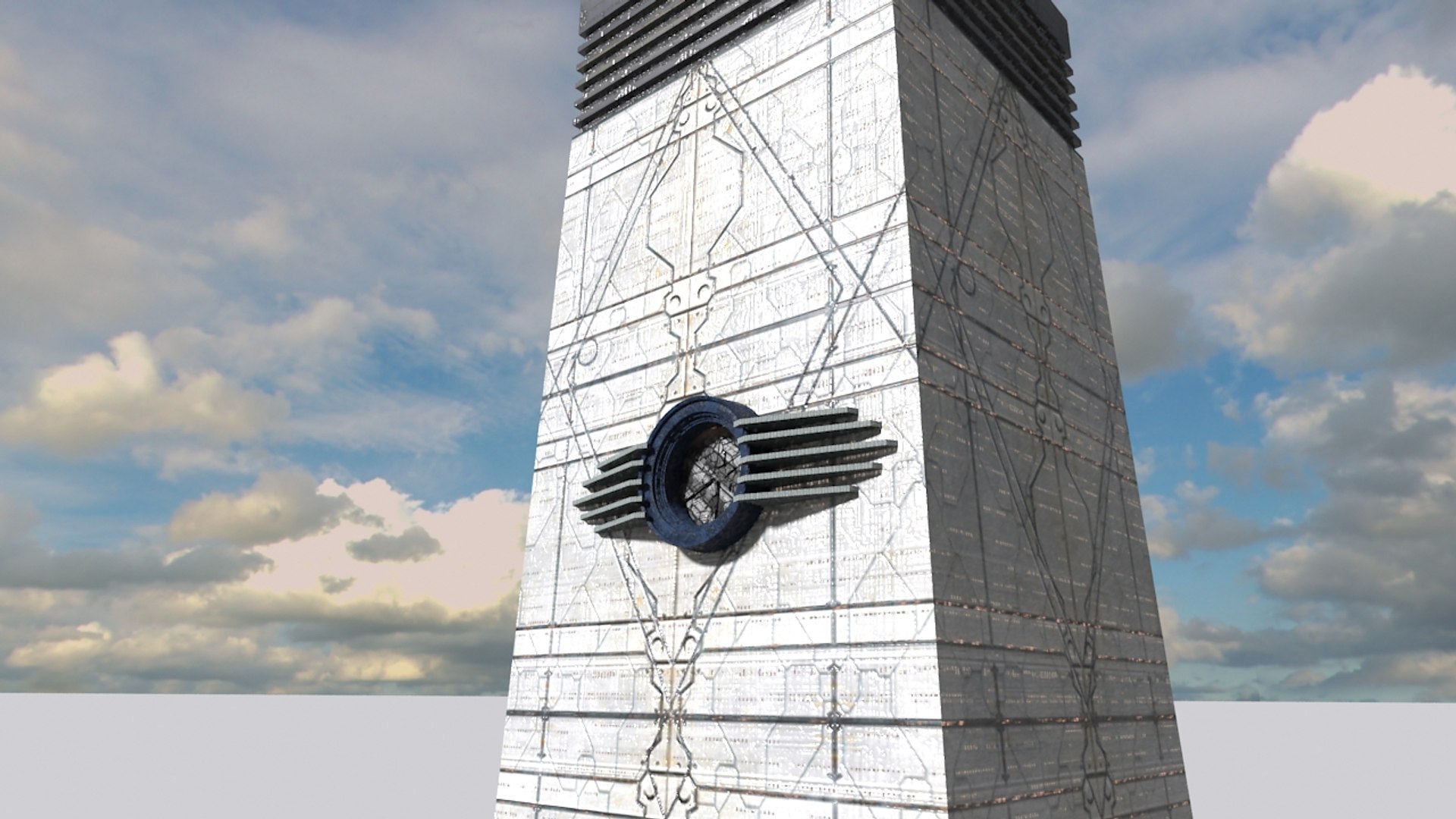3d Skyscraper Iris Model