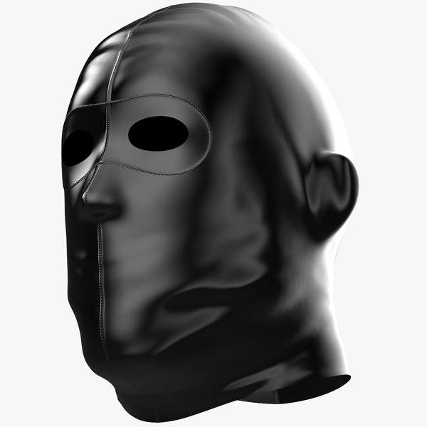 3D latex mask model