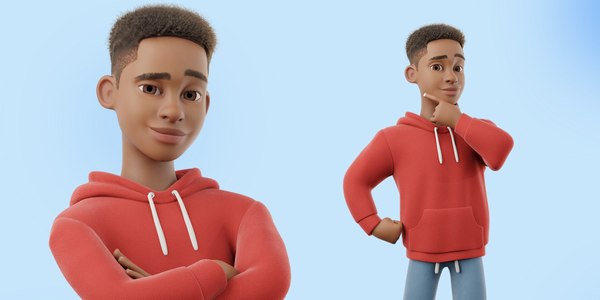 Cartoon Boy Blender Models For Download 