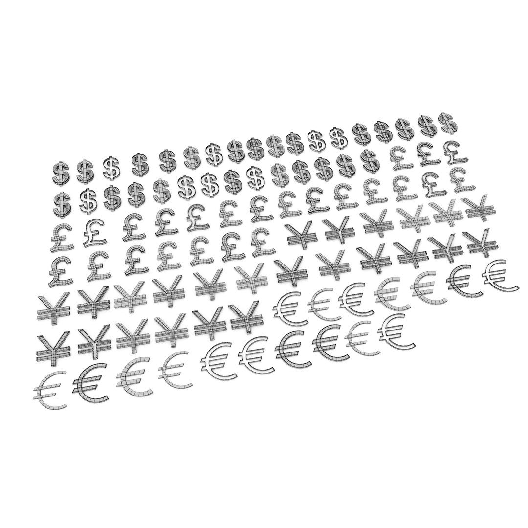 3D Currency symbols model https://p.turbosquid.com/ts-thumb/NE/hpWAkj/46/wire/jpg/1724877346/1920x1080/fit_q87/99de1810fe9ef5a33ee745e14ac740e12e5434ab/wire.jpg