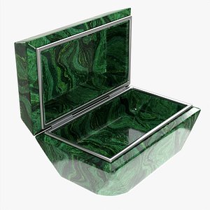 Emerald trinket jar 3D