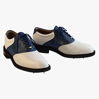 Ecco - Gtx White Blue Golf Shoes