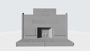 wild west gun 3D model