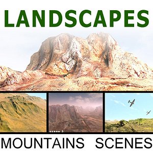 landscapes terrain desert 3d model