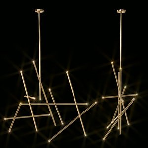 Crossroads Eurofase Gold Led Chandelier