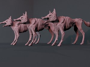hungry fox animals 3D