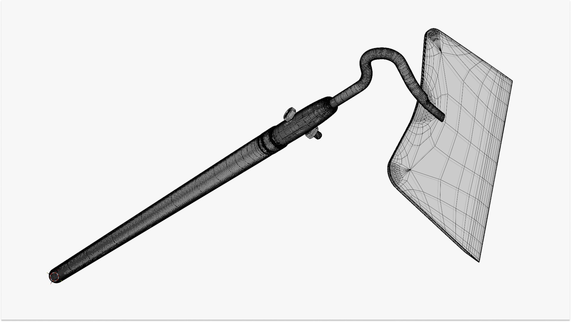 3D Long Handled Hoe - Geometry Only No Textures No Materials https://p.turbosquid.com/ts-thumb/NE/xUphOs/9f/wireframesimage1/jpg/1786213389/1920x1080/fit_q87/cead73cf33b1d9ac1d451db9db1917ac4b51b5d4/wireframesimage1.jpg