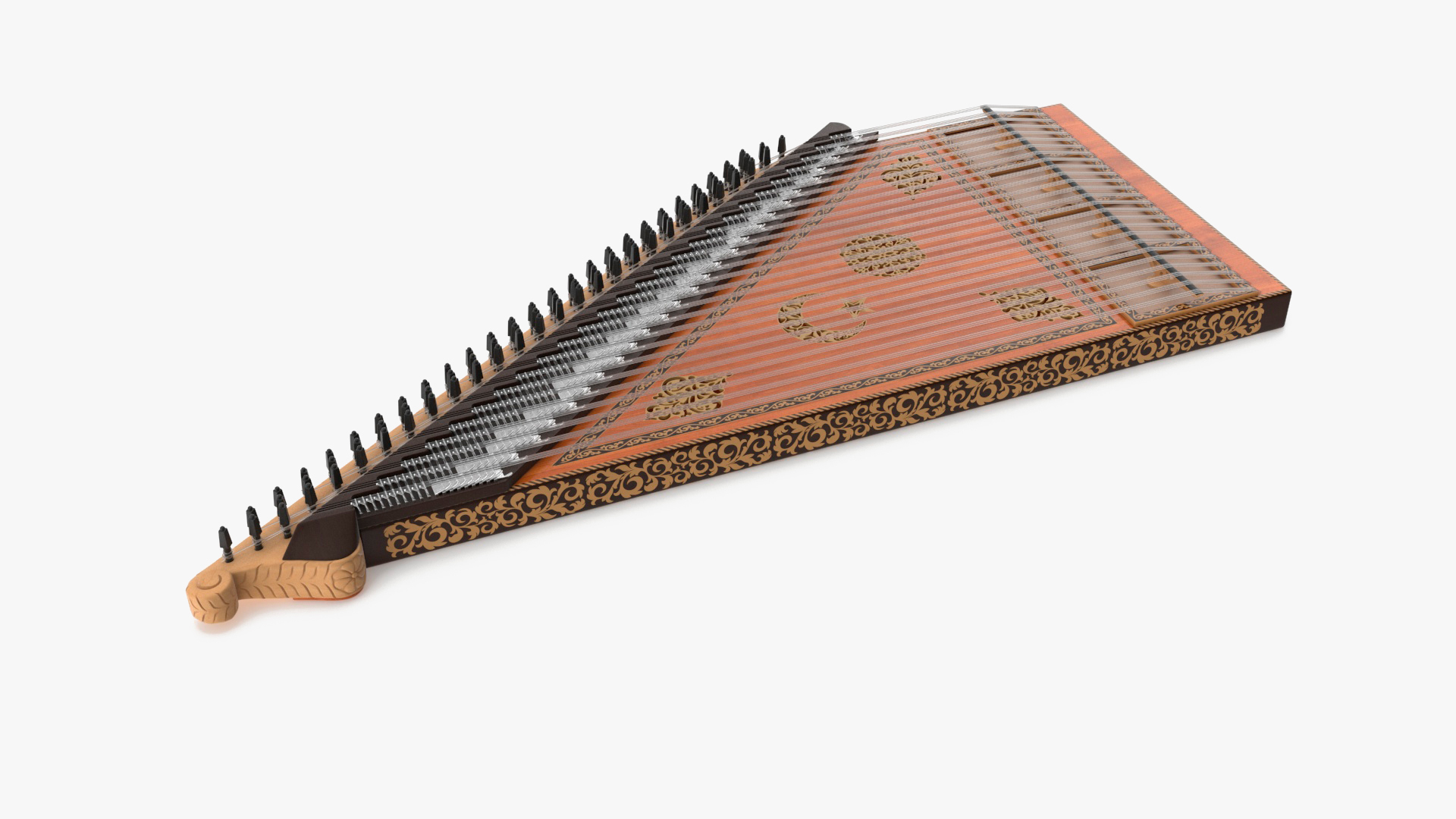 3D Kanun Turkish String Instrument - TurboSquid 2160896