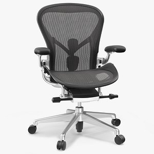Herman Miller Aeron Ergonomic Office Chair Black 3D model