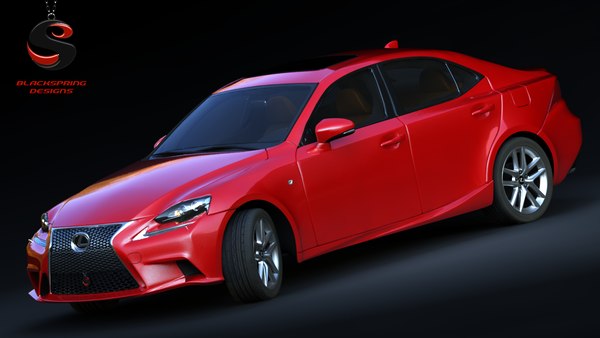 3d lexus 350 f-sport 2014 model