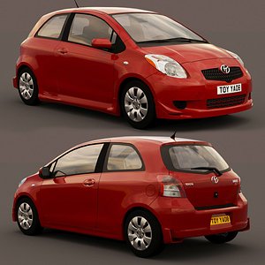 toyota yaris s 2008 3D model