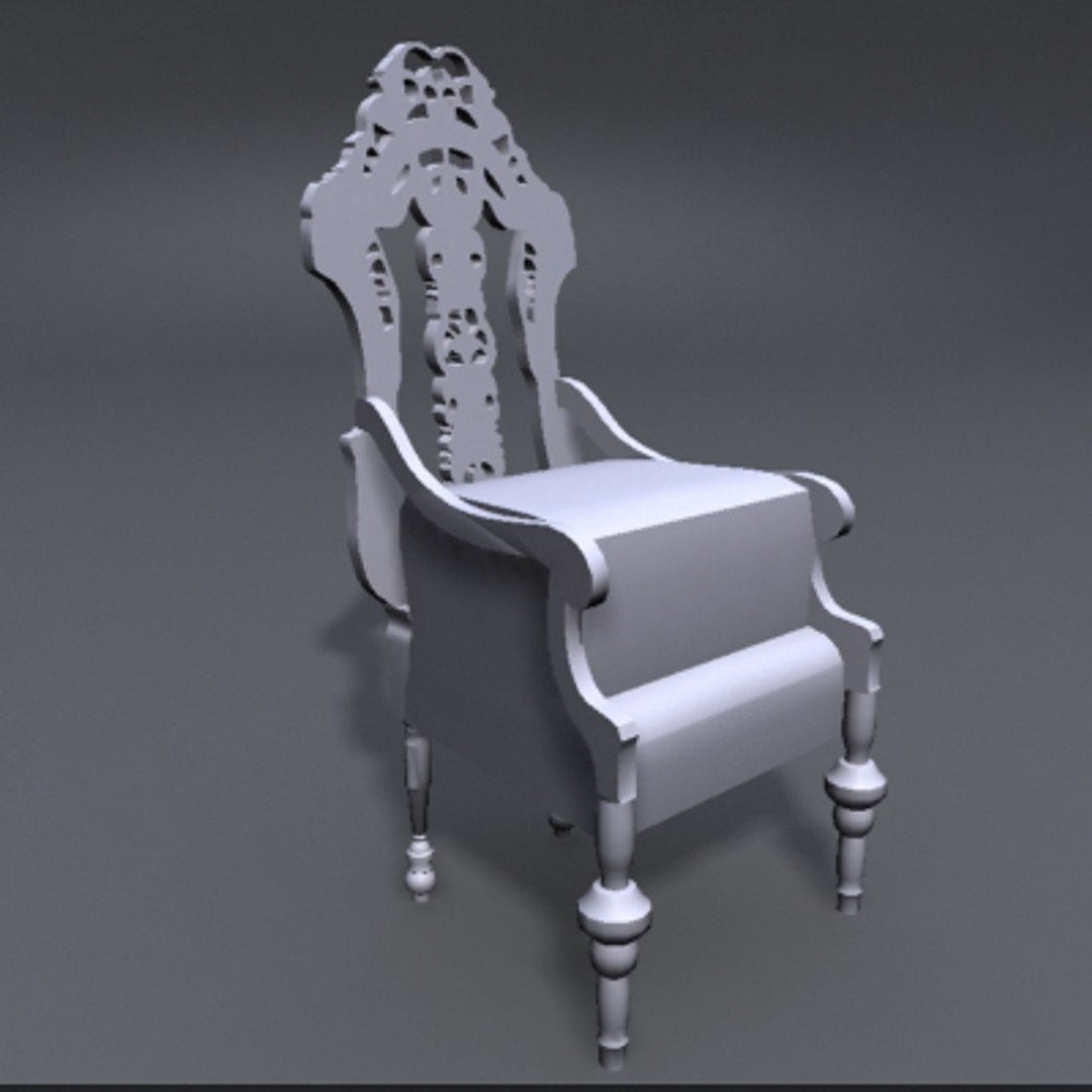 3d model fancy chair