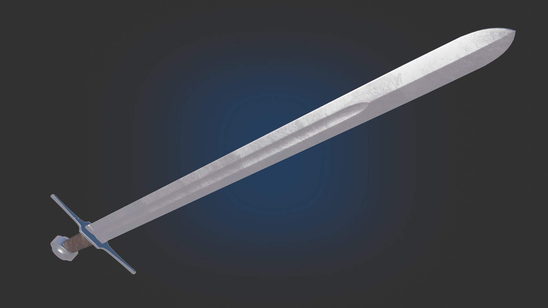 3D Medieval Realistic Arming Sword Middle-poly Game Ready Model ...