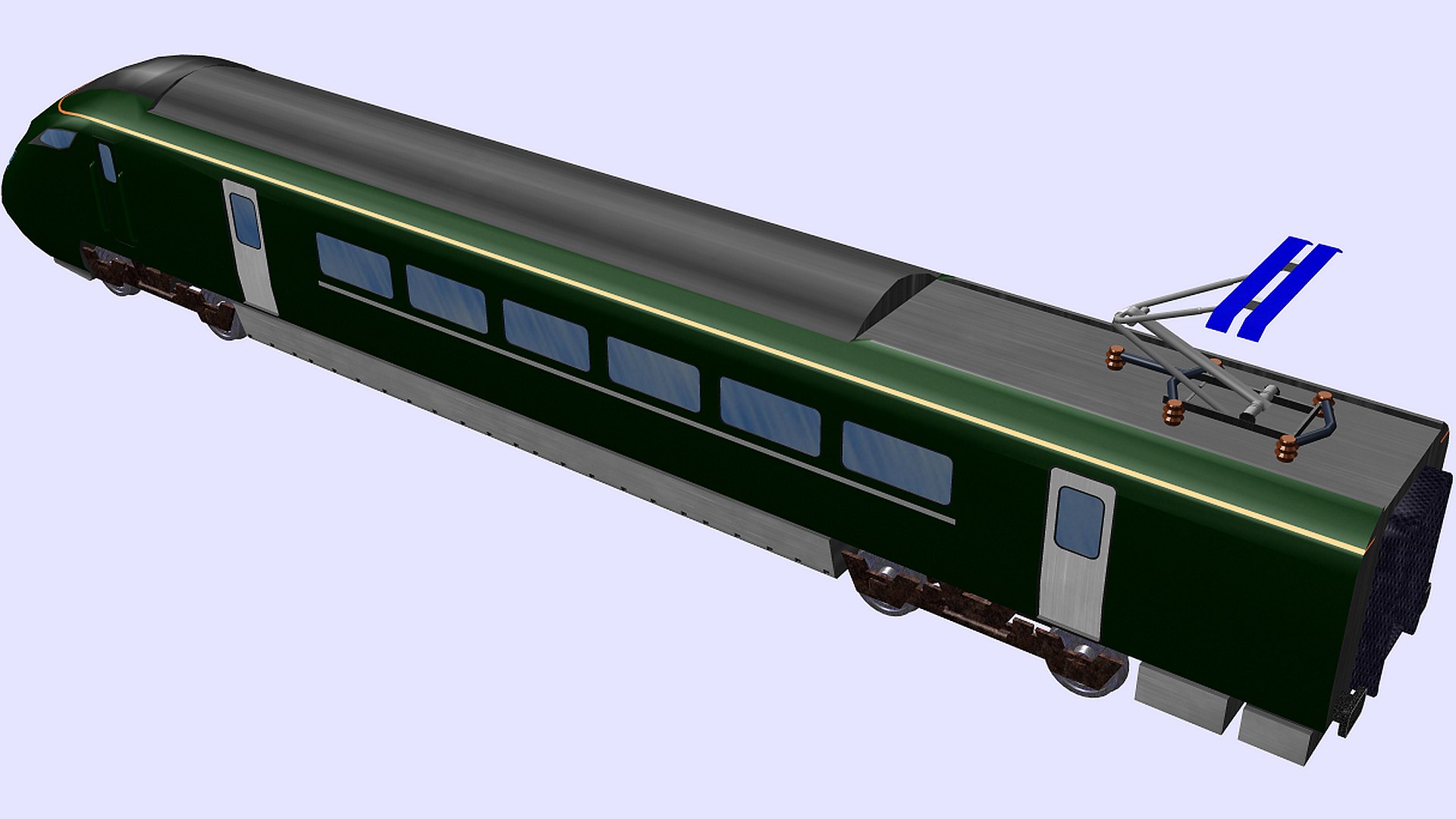 3D Model Gwr British Rail Class 802 Passenger Train - TurboSquid 1825156