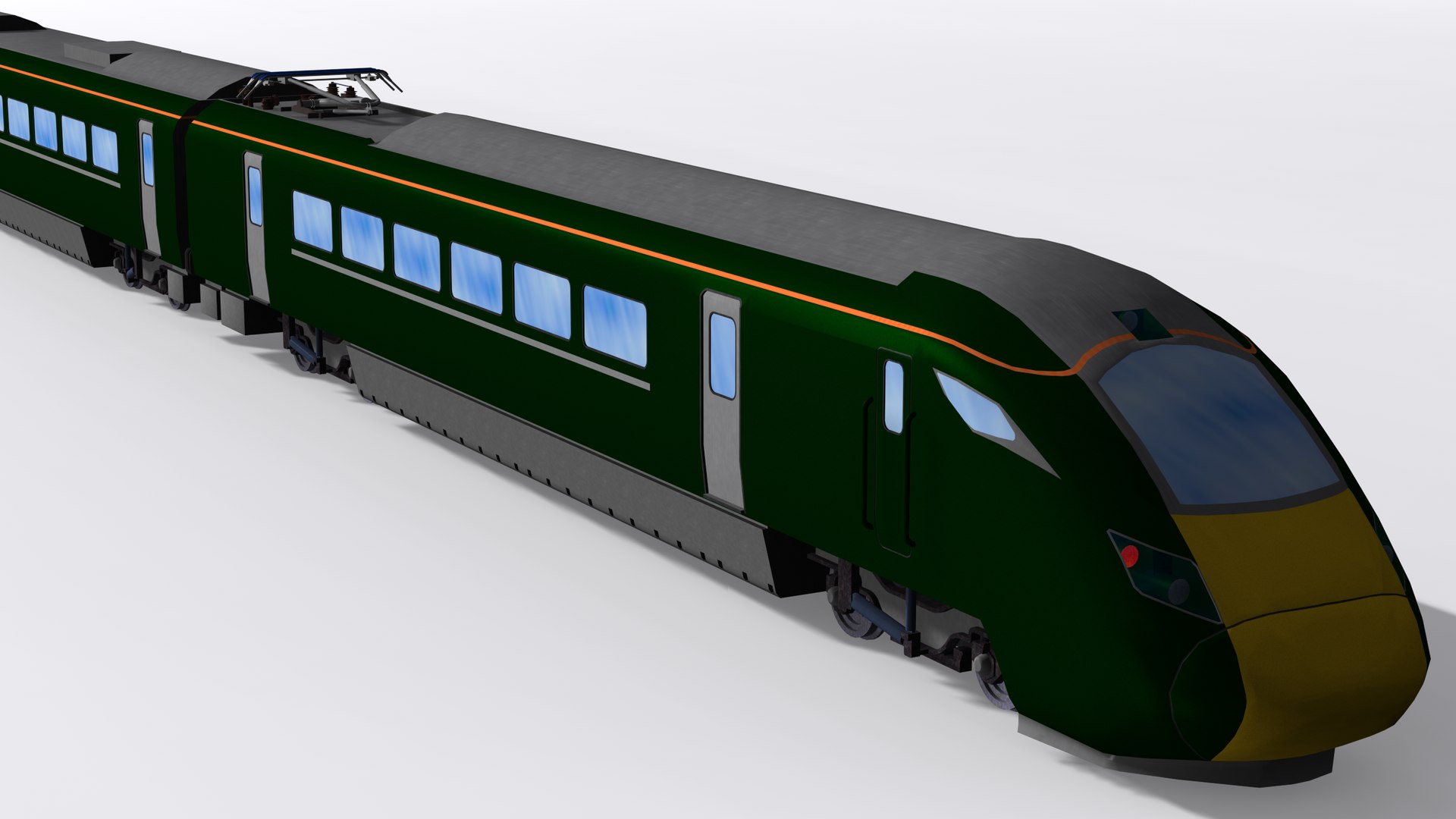 3D Model Gwr British Rail Class 802 Passenger Train - TurboSquid 1825156