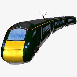 3D model gwr british rail class 802 passenger train