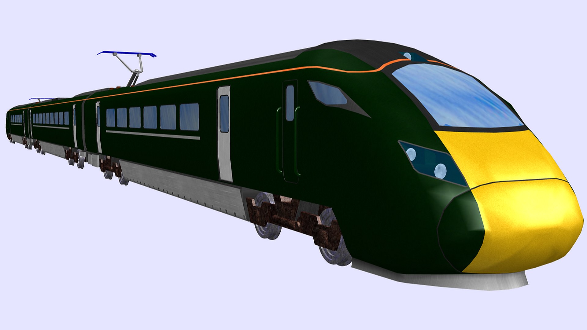 3D Model Gwr British Rail Class 802 Passenger Train - TurboSquid 1825156