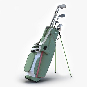 Golf Bag with Clubs